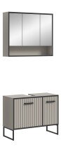 Badezimmer-Set >Bagno< (2-teilig) in kaschmir Dekor...