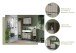 Badezimmer-Set >Bagno< (2-teilig) in kaschmir Dekor - 80x192x36cm (BxHxT)