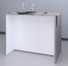 Mehrzweckschrank-Set >Malice 4< (2-teilig) Buffet + Beistellschrank/Insel, in Beton Optik hell / weiß