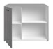 Mehrzweckschrank-Set >Malice 6< (3-teilig) Buffet + Insel +  Beistellschrank, Beton Optik hell / weiß