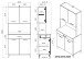 Mehrzweckschrank-Set >Malice 5< (3-teilig) Buffet + Insel + Beistellschrank, Beton Optik hell / weiß