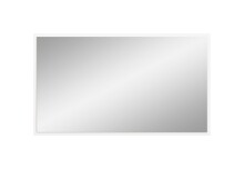 Spiegel >Vaga< mit Rahmen in Weiß - 83x48x2cm (BxHxT)