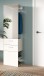 Wandgarderobe >Vaga< 2 Schübe, Stange, Spiegel, in Weiß - 52x190x36cm (BxHxT)