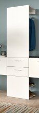 Wandgarderobe >Vaga< 2 Schübe, Stange,...