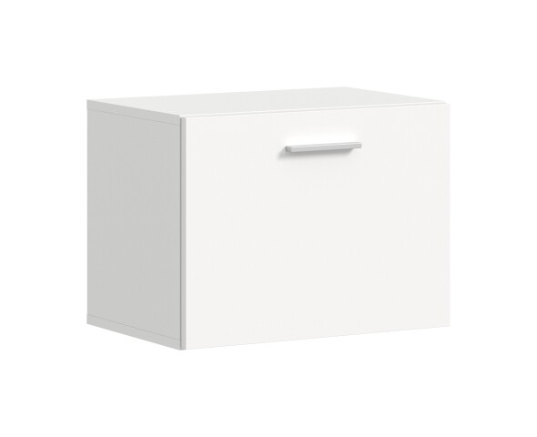 Wandhängeschrank >Vaga< 1 Klappe mit Fach, in Weiß - 52x39x36cm (BxHxT)