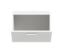 Wandhängeschrank >Vaga< 1 Klappe mit Fach, in Weiß - 52x39x36cm (BxHxT)