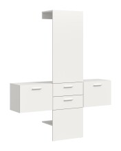 Garderoben-Set >Vaga< (3-teilig) Klappen,...
