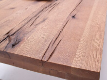Esstisch >Castello I< in Eiche bassano aus Massivholz - 220x76x100cm (BxHxT)