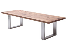 Esstisch >Castello I< in Eiche bassano aus Massivholz - 220x76x100cm (BxHxT)
