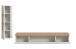 Wohnwand >Ruda< (2-teilig) Weiß / Artisan Eiche Dekor - 225x34x33cm (BxHxT)