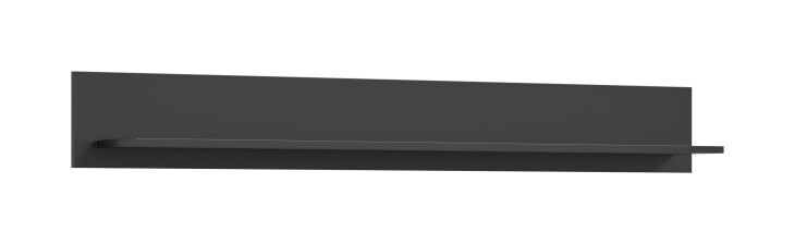 Wandboard >Linea< in grau, Holzwerkstoff - 160x20x20cm (BxHxT)