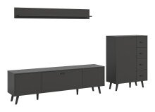 Wohnwand >Linea< (3-teilig) Lowboard, Wandboard,...