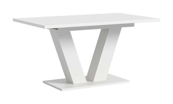 Kulissen-Esstisch >Motion< ausziehbar bis 190cm, in Weiß - 150/190x76x90cm (BxHxT)