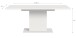 Kulissen-Esstisch >Motion< ausziehbar 190cm, in Weiß - 150/190x76x90cm (BxHxT)
