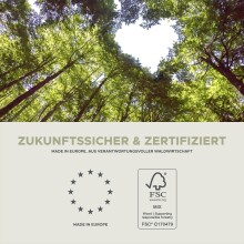 Kulissen-Esstisch >Motion< ausziehbar 190cm, Grau / Artisan Eiche Dekor - 150/190x76x90cm (BxHxT)