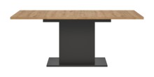 Kulissen-Esstisch >Motion< ausziehbar 190cm, Grau / Artisan Eiche Dekor - 150/190x76x90cm (BxHxT)
