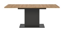 Kulissen-Esstisch >Motion< ausziehbar 190cm, Grau / Artisan Eiche Dekor - 150/190x76x90cm (BxHxT)