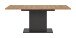 Kulissen-Esstisch >Motion< ausziehbar 190cm, Grau / Artisan Eiche Dekor - 150/190x76x90cm (BxHxT)