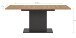 Kulissen-Esstisch >Motion< ausziehbar 190cm, Grau / Artisan Eiche Dekor - 150/190x76x90cm (BxHxT)