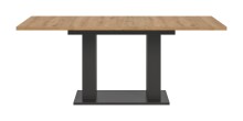 Kulissen-Esstisch >Motion< ausziehbar 190cm, Grau / Artisan Eiche Dekor - 150/190x76x90cm (BxHxT)