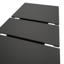 Kulissen-Esstisch >Motion< ausziehbar 190cm, Grau / Artisan Eiche Dekor - 150/190x76x90cm (BxHxT)