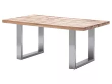 Esstisch >Castello I< in Wildeiche aus Massivholz - 220x76x100cm (BxHxT)