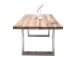 Esstisch >Castello I< in Wildeiche aus Massivholz - 220x76x100cm (BxHxT)