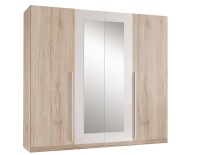 Kleiderschrank >Cano< 5 Böden, 1 Stange, San...