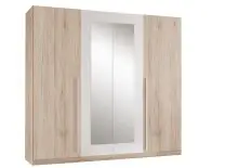 Kleiderschrank >Cano< 5 Böden, 1 Stange, San...