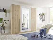Kleiderschrank >Cano< 5 Böden, 1 Stange, San...