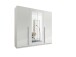 Drehtürenschrank >Cano< 5 Böden, 1 Stange, Spiegel / Weiß, Melamin - 228x213x62cm (BxHxT)