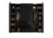 Dreh-/Schwebetürenschrank >Mufo< 10 Böden, 2 Stangen, Graphit / Grauglas - 267x225,5x60,8 (BxHxT)