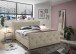 Boxspringbett >Villano< Liegefläche 180x200cm, Creme - 231x203x114 (LxBxH)