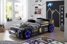Autobett >Rinum< Liegefläche 90x200cm, Schwarz...