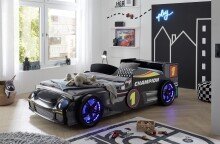 Autobett >Rinum< Liegefläche 90x200cm, Schwarz...