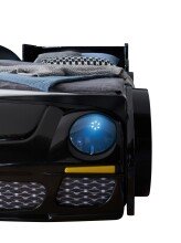 Autobett >Rinum< Liegefläche 90x200cm, Schwarz mit Fotodruck - 106x64x220 (B/H/T)