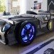 Autobett >Rinum< Liegefläche 90x200cm, Schwarz mit Fotodruck - 106x64x220 (B/H/T)