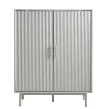 Highboard >PALMA< in Greige, MDF Greige Pantone -...