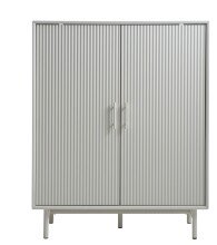 Highboard >PALMA< in Greige, MDF Greige Pantone -...