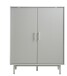 Highboard >PALMA< in Greige, MDF Greige Pantone - 100x125x40cm (BxHxT)