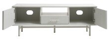 TV-Board >PALMA< in Greige, MDF Greige pantone + Metal - 45x50x140cm (BxHxT)