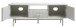 TV-Board >PALMA< in Greige, MDF Greige pantone + Metal - 45x50x140cm (BxHxT)