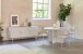 Esstisch >PALMA< in Greige, MDF + Stahl in greige - 75x110cm (HxD)
