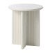 Beistelltisch >PALMA< in Greige, MDF + Stahl in greige - 55x50cm (HxD)