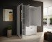Kleiderschrank >Vesala< in Weiß mit Spiegel, Melamin - 135x195x56cm (BxHxT)