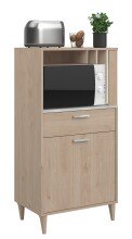 Mehrzweckschrank-Set >Gala 1< (2-teilig) Jackson Eiche Dekor, Beton Optik, Buffet + Beistellschrank