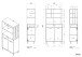 Mehrzweckschrank-Set >Gala 1< (2-teilig) Jackson Eiche Dekor, Beton Optik, Buffet + Beistellschrank