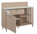 Mehrzweckschrank-Set >Gala 2< (2 teilig) Jackson Eiche Dekor / Beton Optik, Buffet + Beistellschrank