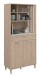 Buffet >Gala 11< in Jackson Eiche Dekor / Beton- Optik - 84x182x41cm (BxHxT)