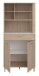 Buffet >Gala 11< in Jackson Eiche Dekor / Beton- Optik - 84x182x41cm (BxHxT)